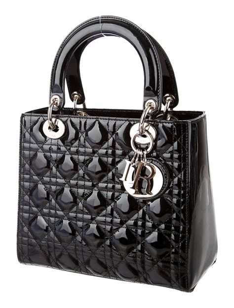 lady dior shiny black